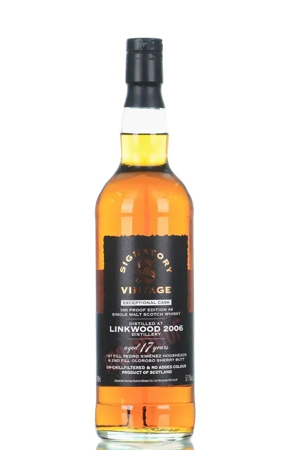 Linkwood 17 Year Old, 2006 100 Proof Edition #6 (Signatory Vintage)