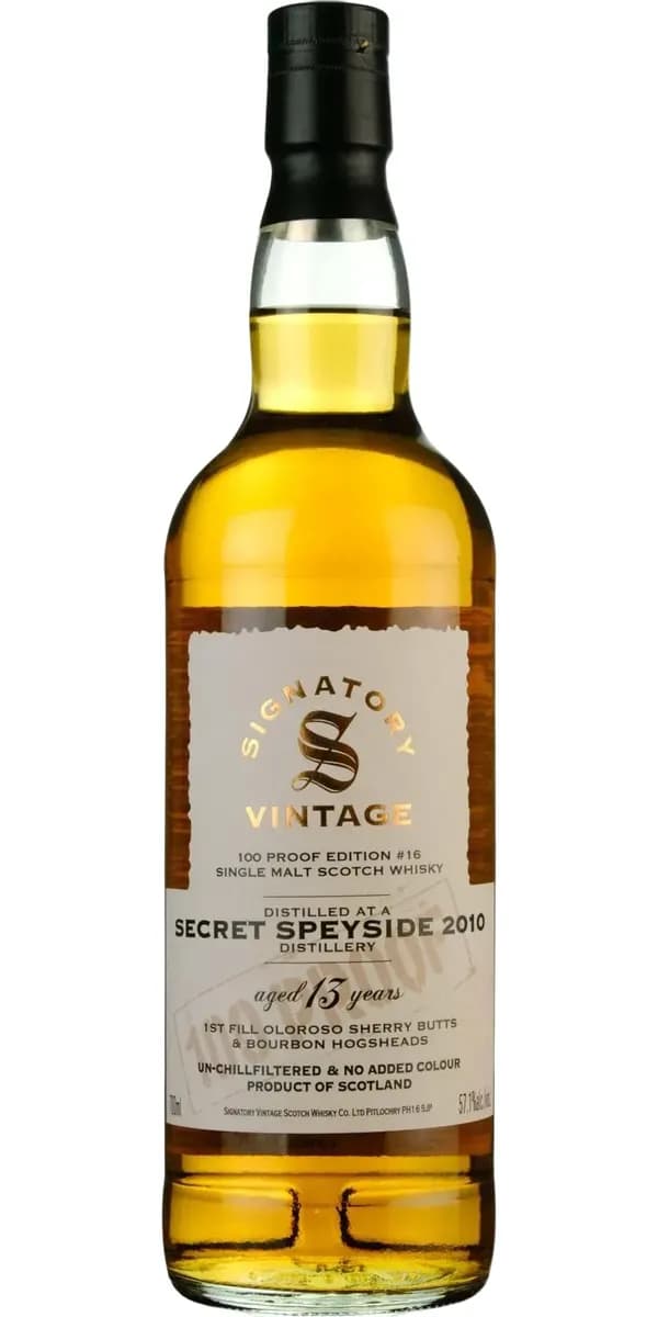 Signatory Vintage Secret Speyside 13 Year 2010