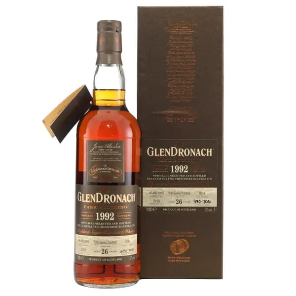 GlenDronach 26 Years, Single Cask 1992 PX puncheon cask 8314