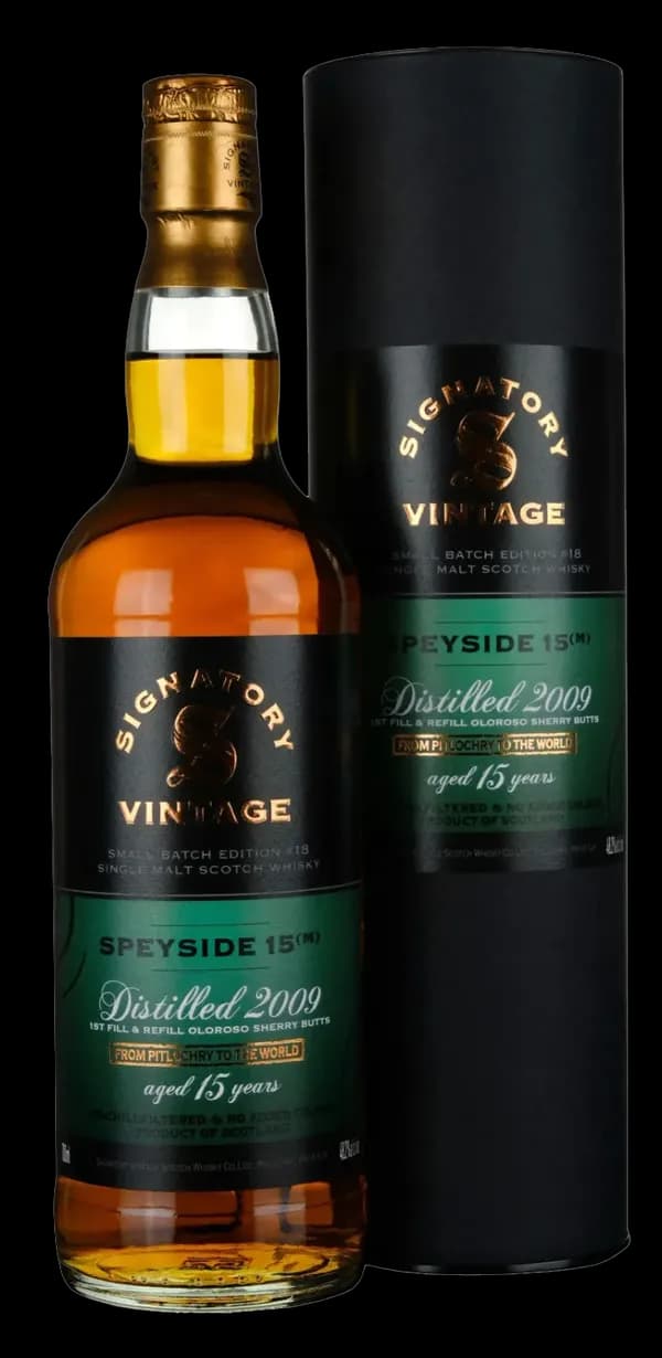Speyside (M) 15 Year Old Signatory Vintage Small Batch, 2009