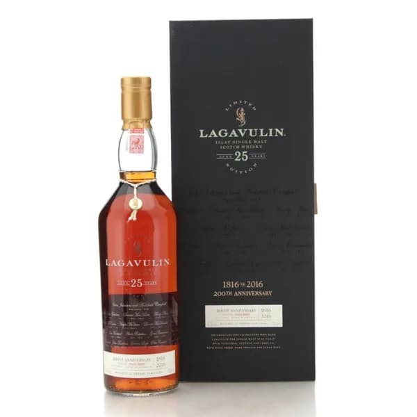 Lagavulin 25 Years Old Single Malt Scotch Whisky 200th Anniversary Limited Edition