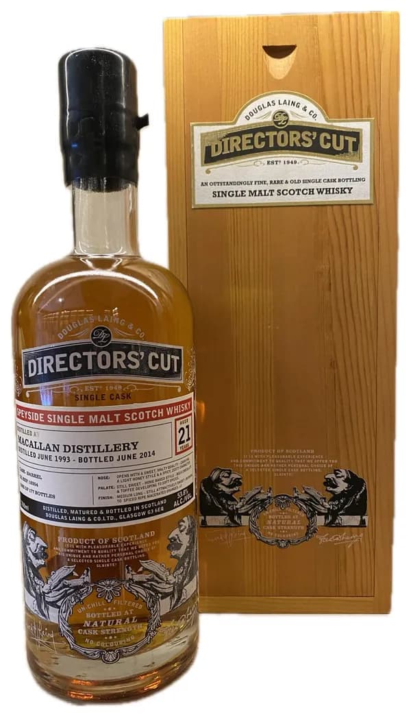 Macallan 21 Year Old Douglas Laing Director's Cut Single Cask Single Malt Scotch Whisky