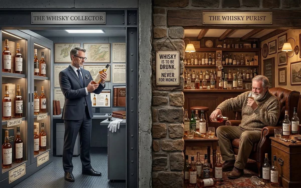 2 Sides in Whisky - The Blasphemous, Childish War Between Whisky Collectors and Purists