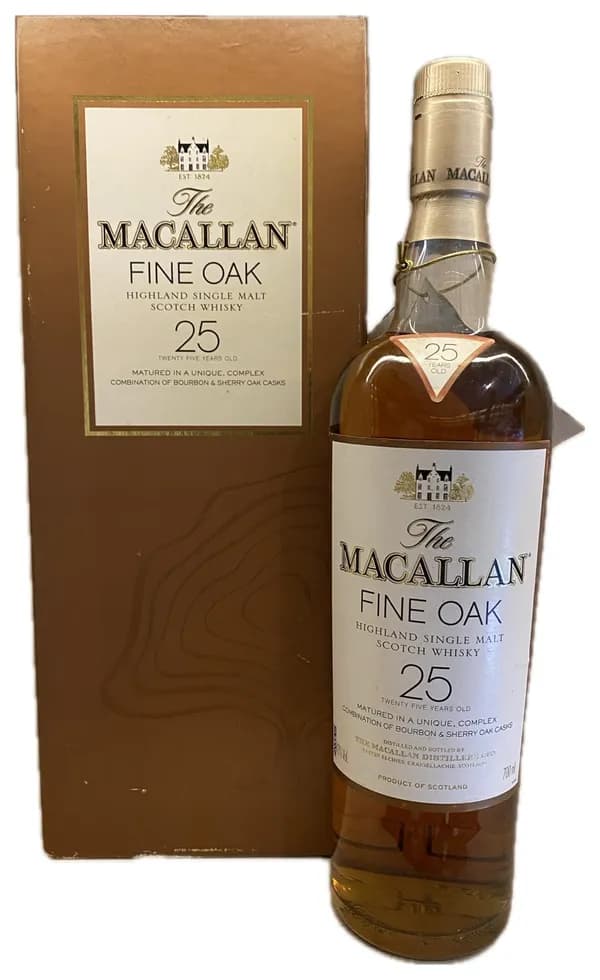 Macallan 25 Year Old Fine Oak Highland Single Malt Scotch Whisky