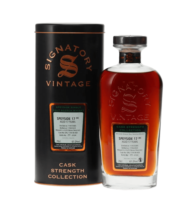 Secret Speyside 17 years (M), 2005 Signatory Vintage 17 Year Old Cask #28