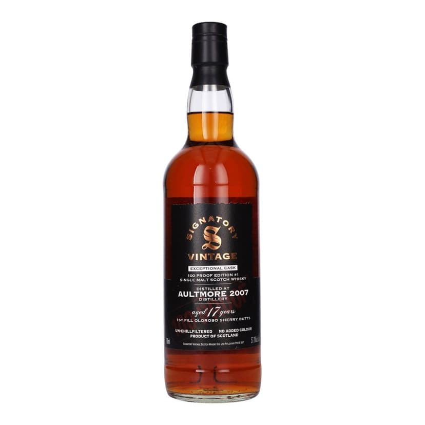 Aultmore 2007, 17 Year Old Exceptional Cask, Signatory Vintage
