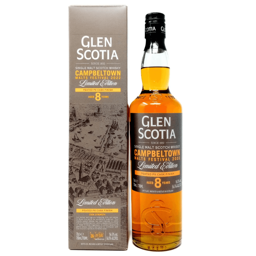 Glen Scotia 8 Year Old, Peated PX Cask Finish Campbeltown Malts Festival 2022