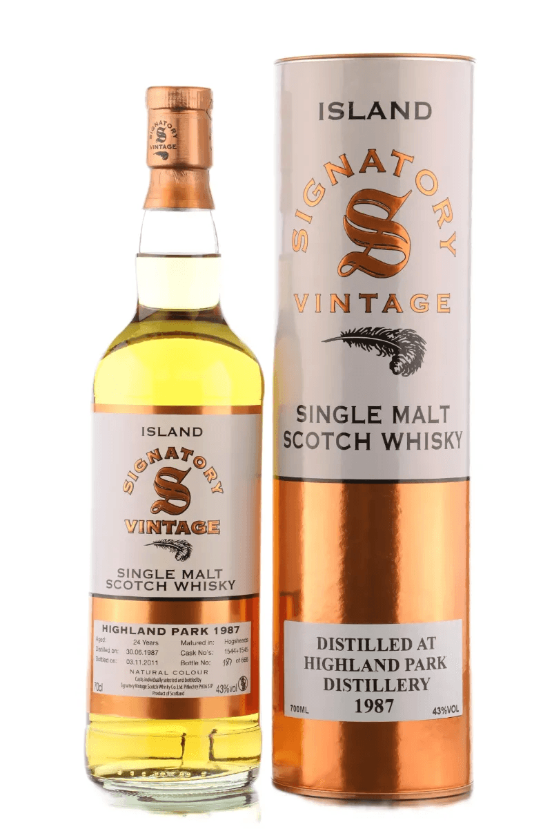HIGHLAND PARK 24 YEARS OLD 1987, SIGNATORY VINTAGE