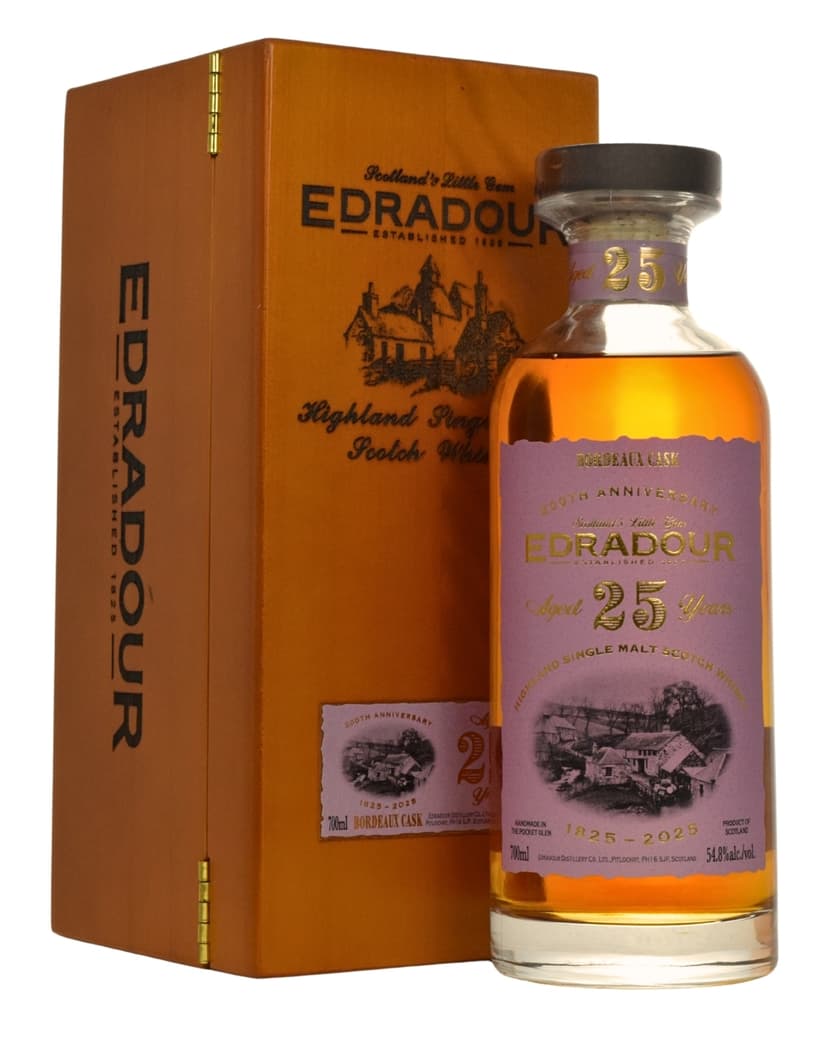 Edradour 25 Years Old 200th Anniversary Bordeaux 1999