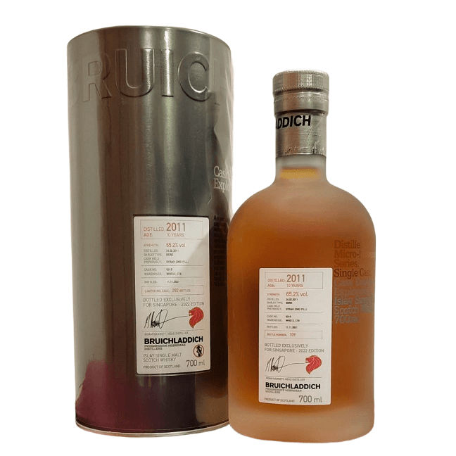 Bruichladdich Micro Provenance Single Cask 0315, Limited Singapore Edition 2022