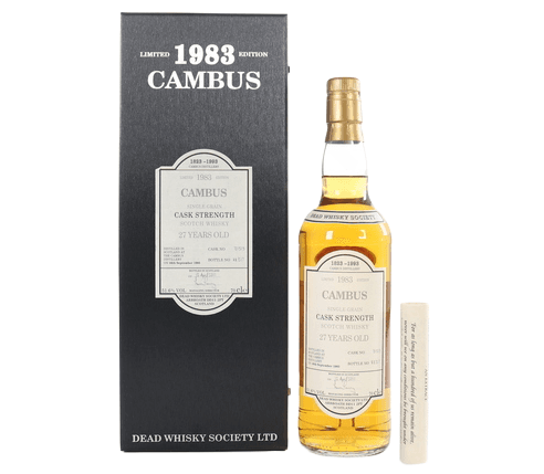 Cambus 27 Year Old, 1983 Single Cask #701513, Dead Whisky Society